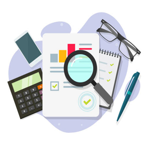 Dashboard interface of accounting and inventory system