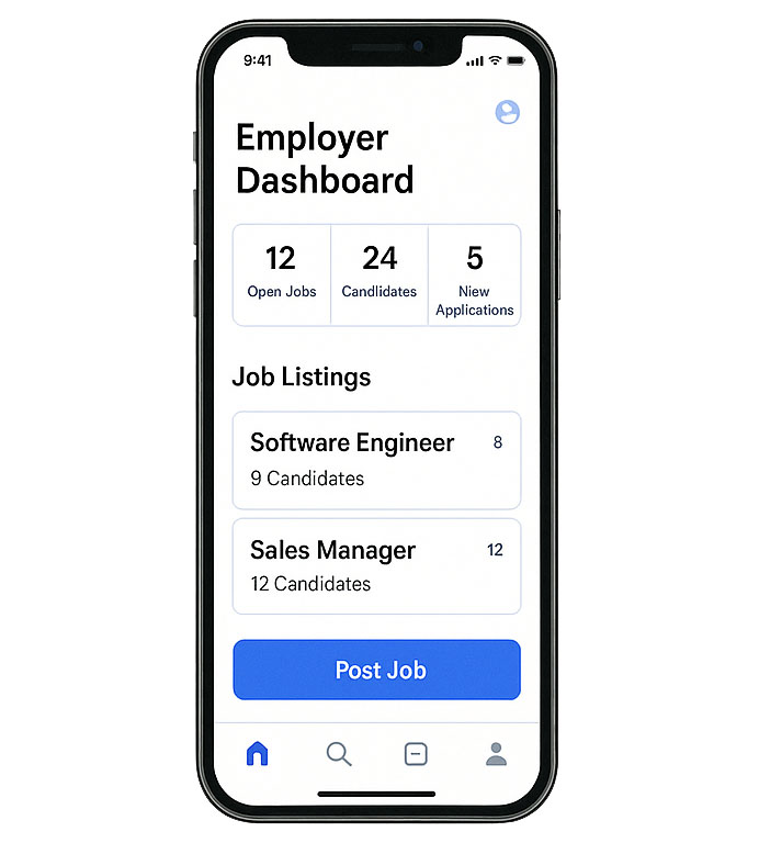 Employer dashboard