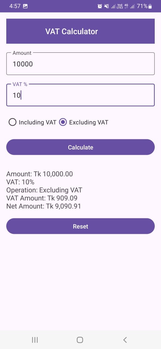 Calculation history